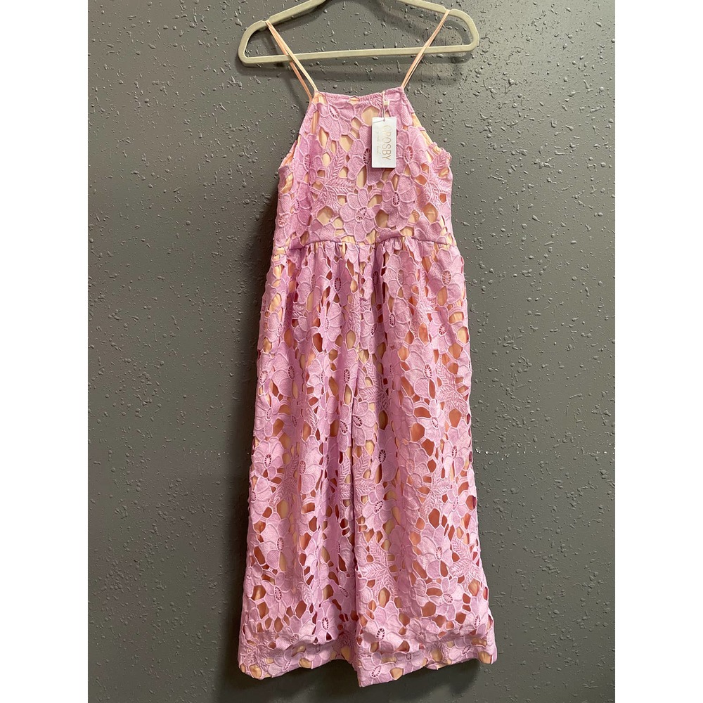 NWT Crosby by Mollie Burch Lace Jumpsuit Sz S Floral Embroidered $348